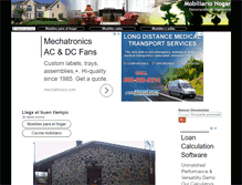 Tablet Screenshot of mobiliario-hogar.com